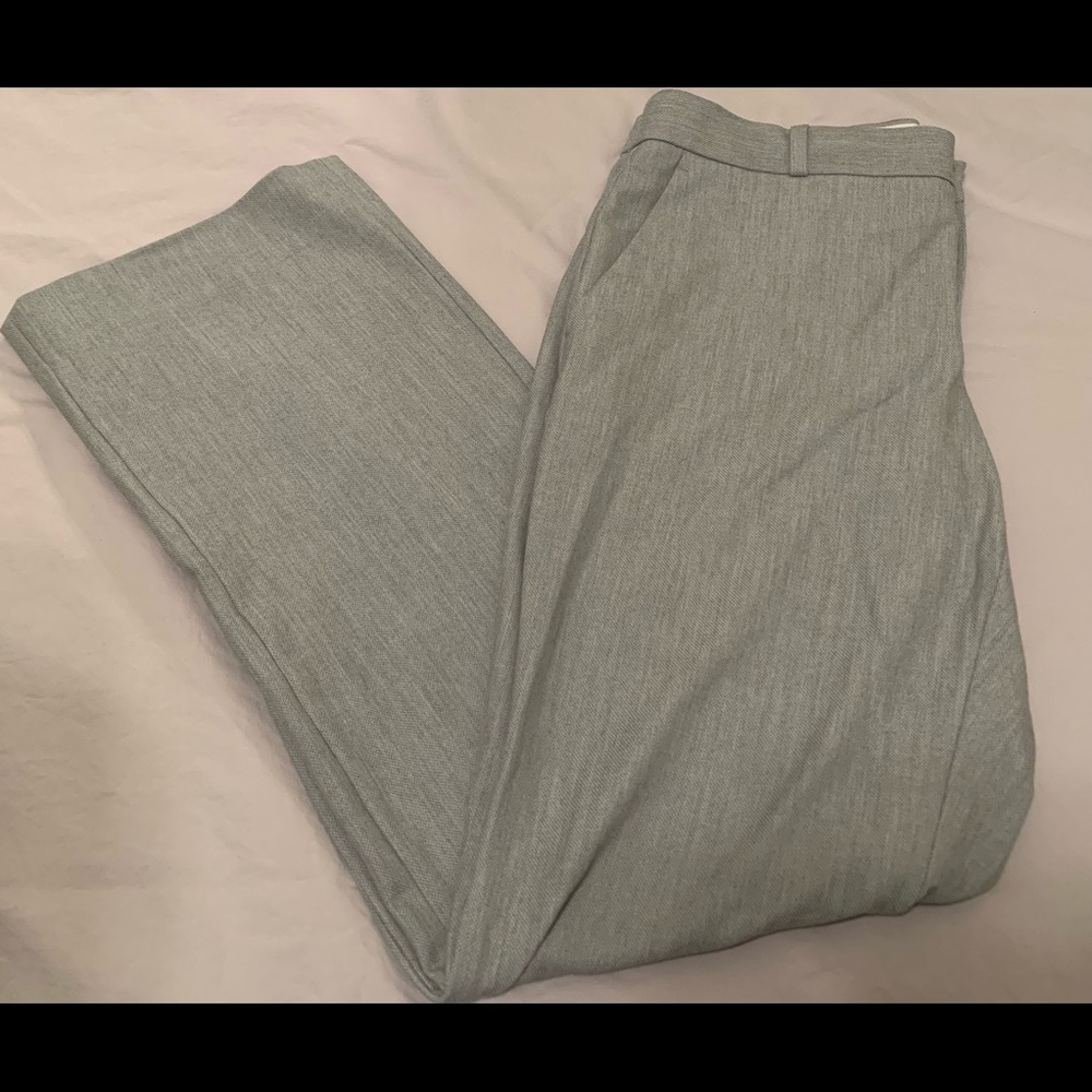 Banana Republic Logan Trouser-Fit Washable Wool-Blend Pants Gray Size 8